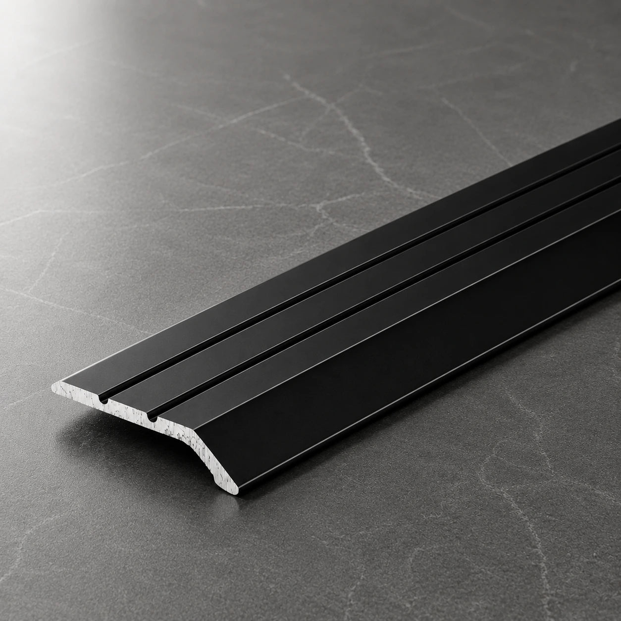 Self-Adhesive Floor Transition Ramp for Uneven Floor Levels black color